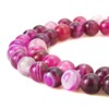 BEADNOVA , Banded Agate, Rose Banded Agate, 6mm