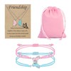 HDGSAFD 2 x Butterfly Bracelets, 2 x Butterfly Necklaces, 1