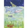 Sellers Publishing RSVP Shark with Decorated Tree on Top Fin