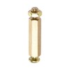 sourcing map 10 Sets M4 Hexagonal Spacer Brass Spacer 22