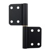 Caishun 4PCS 4 Inch Black Aluminium Alloy Removable Hinges Flag