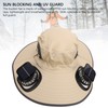Detachable Sun Fan Hat 3 Speeds Adjustable UPF50 Breathable Wide