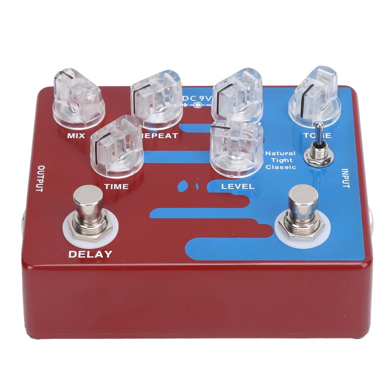 Distortion Delay Guitar Effect Pedal Digital with 3 Molds CP‑68