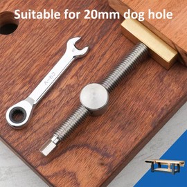 2 Pieces Table Workbench Clamp for 20mm Hole DIY Positioning Woodworking Adjustable Desktop Clips Fixing Vise