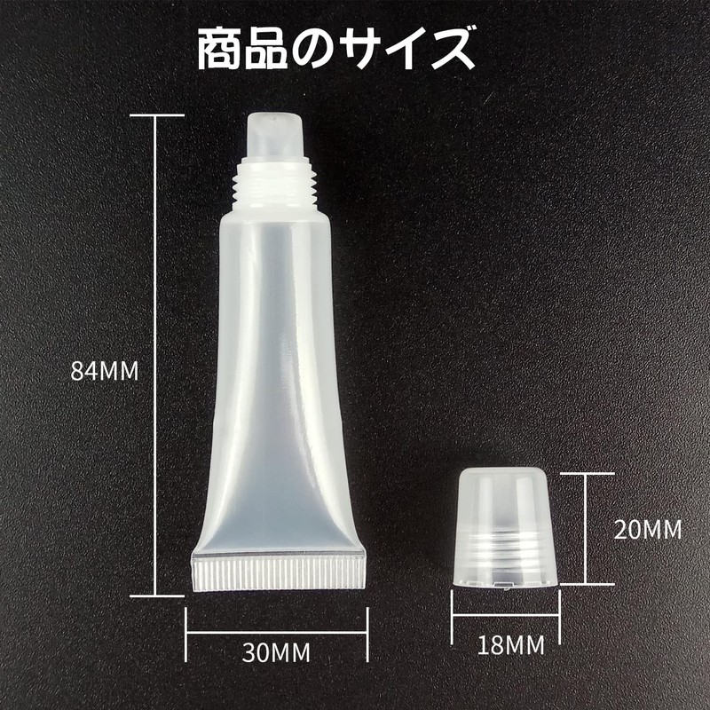 Coollooda Lip Gloss Tubes Lip Gloss Bottles 10ml Clear Soft