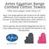 aztex Egyptian Range 100% cotton Hand Towel - Black