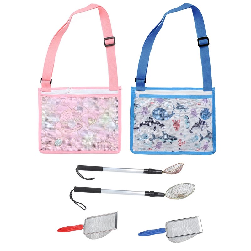 6pcs Shelling Tools for Beach Include Sand Sifter with Extra