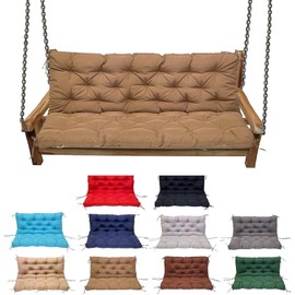 YXMKJOS Swing Cushion Replacement Outdoor Porch Waterproof Bench Cushion 2-3 Seater Washable Bench Replacement Cushions for Outdoor Patio Porch Swing Cushions