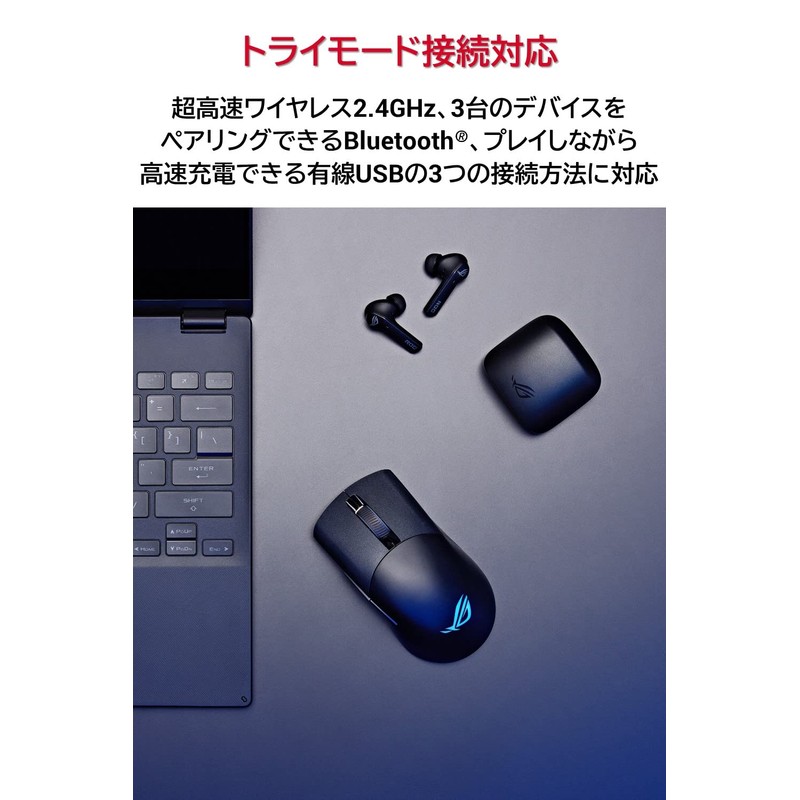 ASUS Gaming Mouse Wireless ROG Keris Wireless Aimpoint (36,000 dpi