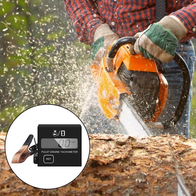 BIBARAJM Small Engine Tachometer Digital Tachometer Small Digital Inductive Tachometer,