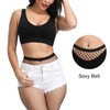 CHRORINE 2 Pack Fishnet Stockings Women High Waist Tights 2