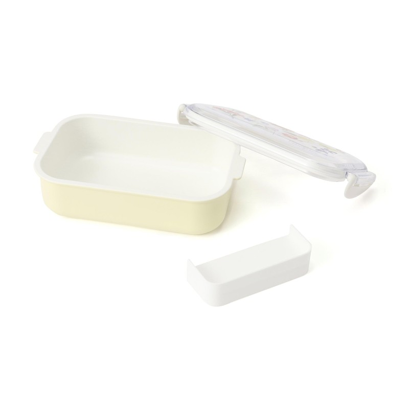 Francfranc Franc Lunch Box Lock, Clear, Multi Flower