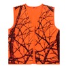 Avizon Men's Hunting Vest Orange Camouflage Hunting Vest Zipper Closer