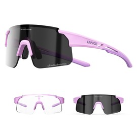 KAPVOE Kids Baseball Glasses Photochromic Youth Sports Sunglasses Softball Cycling Running Boys Girls Age 3-14 - K9035