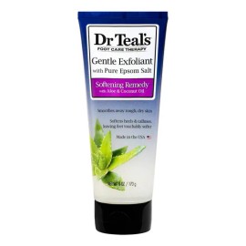 Exfoliante Suave Pies Dr Teal's Aloe Vera Aceite De Coco Foot Care Therapy