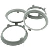 4x Centring Rings 70.1 x 66.6/70.1 to 66.6 Grey Compatible