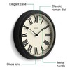 JONES CLOCKS® 'Hackney' Wall Clock – Classic Round Clock in
