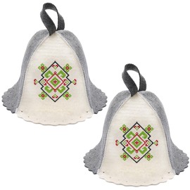 JaGely Sauna Hat, Vaporarium Hat, Natural Wool Sauna Hat for Men and Women, Insulating Headgear for Spa, Felt Sauna Hat Wool for Spa, Banya, Bathhouse, Comfortable, Breathable, One Size Fits All