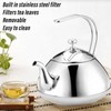 1.5L Stainless Steel Tea Pots Professional Removable Stovetop Tea Kettle