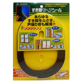 Tsuchiya No.6040 Sponge Guard for Between Doors & Frames, Color: Gold, Width 0.2 inches (6 mm), Thickness 0.16 inches (4 mm), Length 6 ft 7 in (2 m)