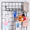 Coume Metal Grid Hooks Rack for Wall Grid Panel, 4
