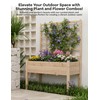 EcoExplorer Elevated Garden Planter with Trellis - Tall Raised Bed