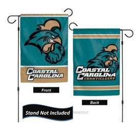 Coastal Carolina Chanticleers 12.5” x 18" Double Sided Yard and Garden College Banner Flag is Printed in The USA,
