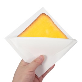 uxcell 200pcs Pastry Bags, 5.9 x 5.9 Inch Greaseproof Double Open Paper Wrappers Sandwich Bags for Donut Sandwich Pretzel Snacks Cookies, White Paper