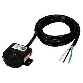 SSC Controls B850-1502 Foot Switch with Mounting Plate, Momentary, Single Pedal, 8-ft Cable with Leads, Made in USA