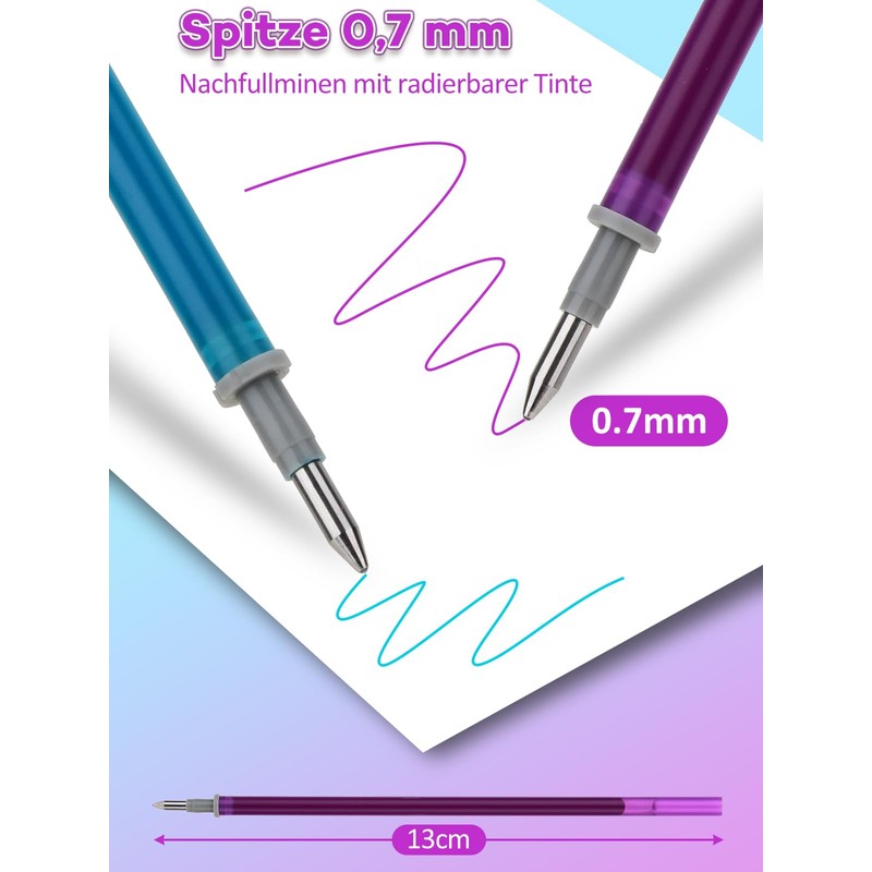 DealKits Pack of 6 Erasable Refills - Compatible with Legami