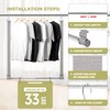 STORAGEIDEAS Hanging Closet Rod, 17-28In Adjustable Width and Up to