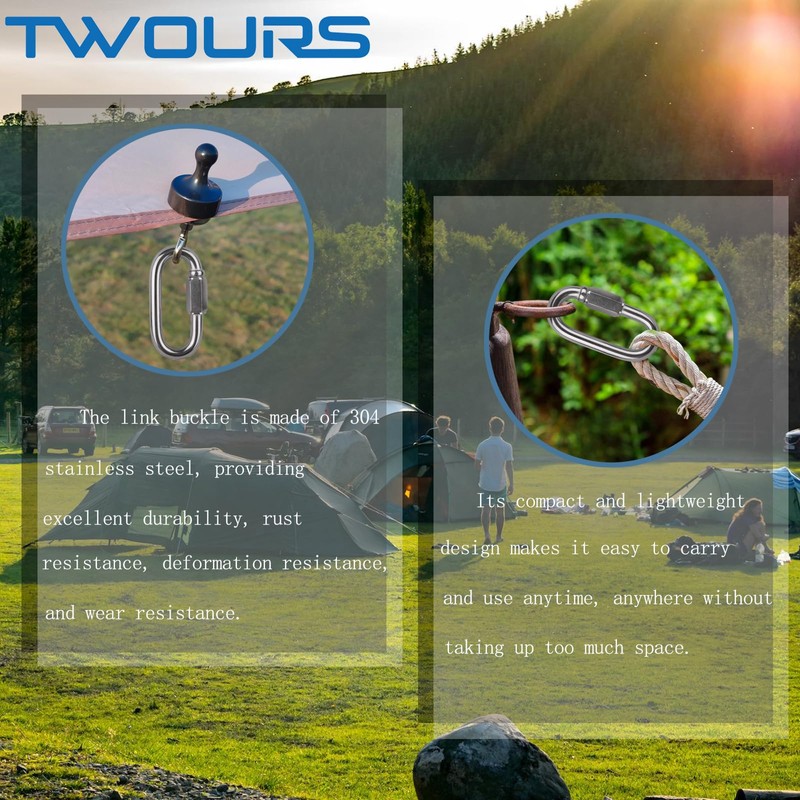 Twours Quick Link Buckle 304 Stainless Steel Chain Link D