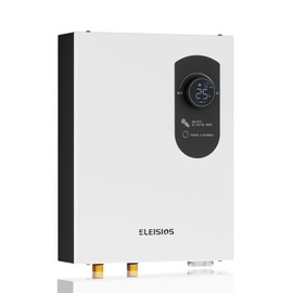 ELEISIOS Electric Tankless Water Heater,240V 9kw Self-Modulating Instant Water Heater With Digital Display, For Sink & Faucet,White