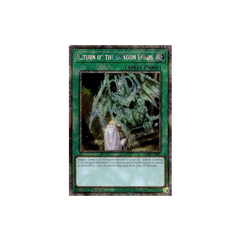 Return of The Dragon Lords (Platinum Secret Rare) - RA03-EN060