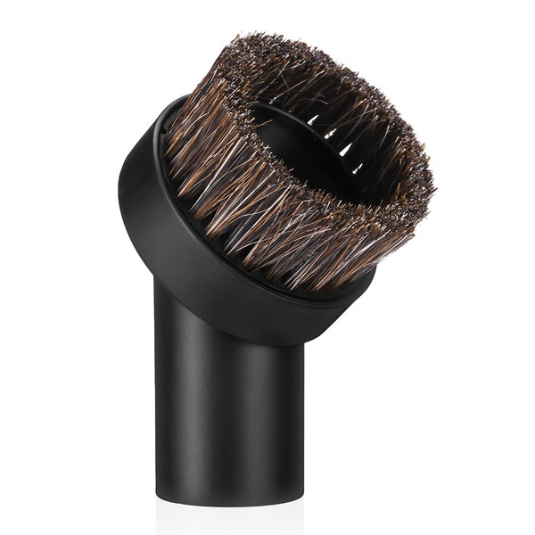 Powerextra 1.25" (32mm) Round Dust Horse Hair Vacuum Brush Replacement for Most 1-1/4 Inner Diameter Vacuum Cleaner