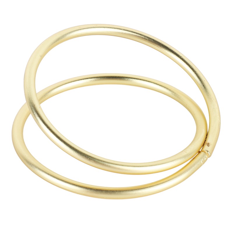 12pcs Spiral Napkin Rings Matte Gold Electroplating Prevent Fading Table