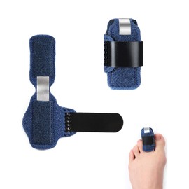 1 Pair Toe Splint Broken Toe Brace Toe Straightener for Hammer Toe, Curled Toe, Big Toe, Women Men Broken Toe Support Toe Wraps