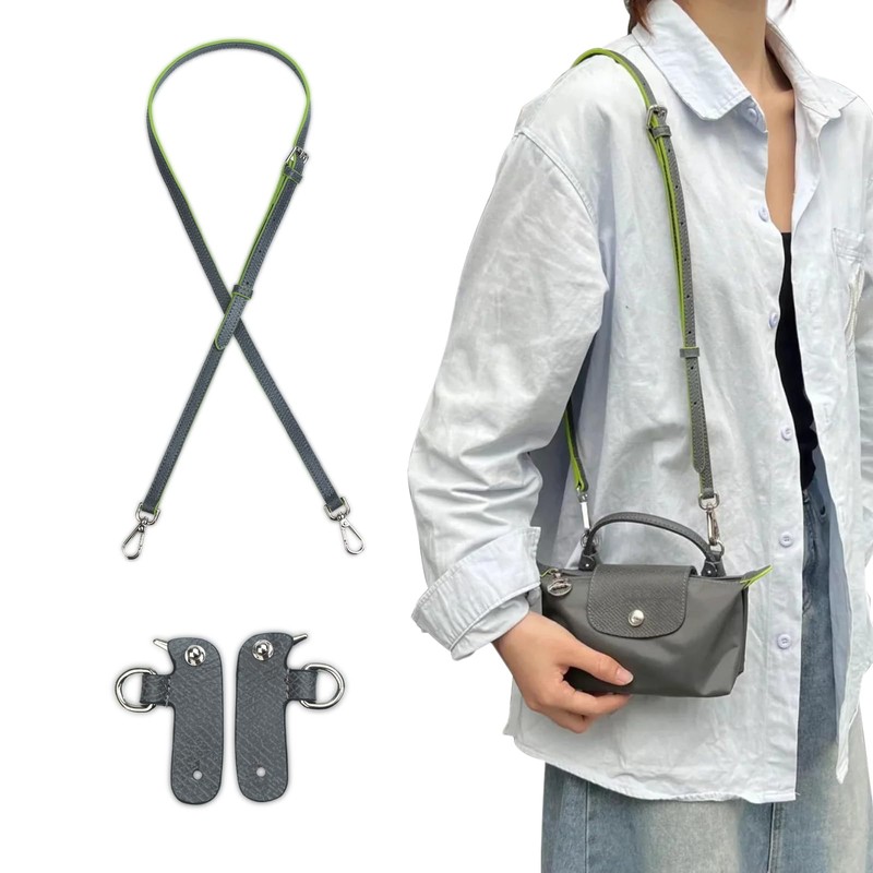jiesinlov Replacement Leather Strap Adjustable Shoulder Straps to fit Longchamp