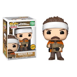 POP Parks and Rec - Hunter Ron Swanson Limited Edition Chase Funko Vinyl Figure (Bundled with Compatible Box Protector Case)
