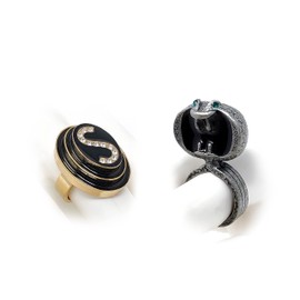 Spaceballs Schwartz Rings - Upside and Downside - Lone Starr - Dark Helmet - Made from Metal! (Both Upside & Downside Rings)