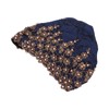 Turban Head Wraps Vintage Embroidered Soft Lace Material Beaded Fleece