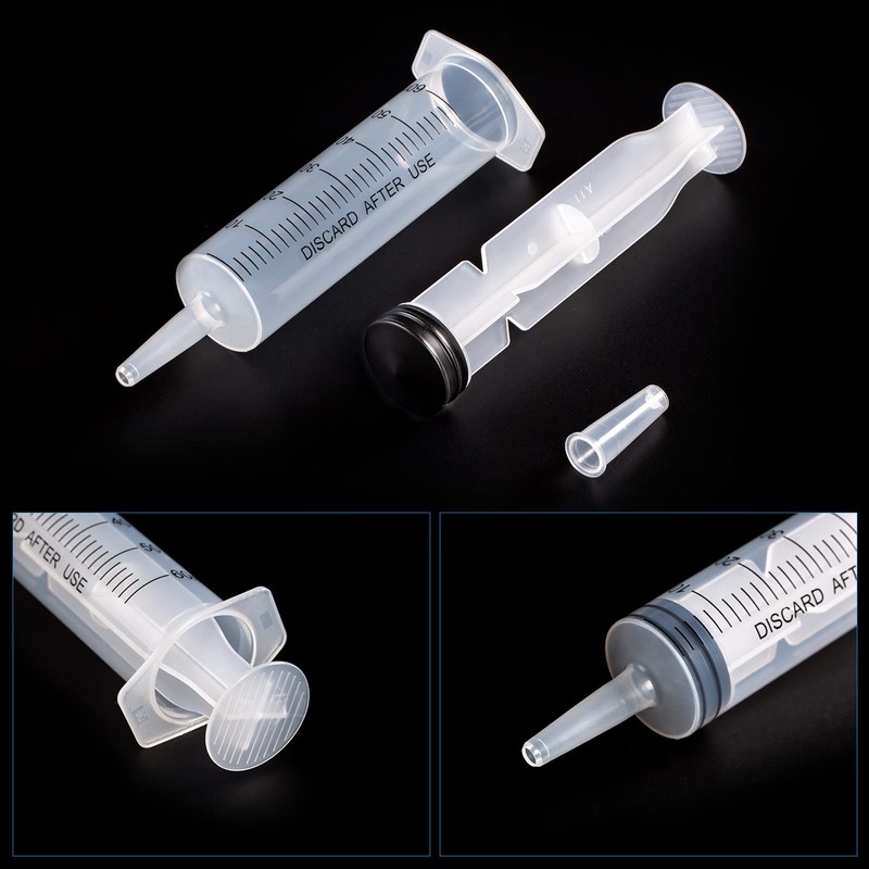 SHAOTONG 60ml Syringe with 40 Inch Tube and Tip Adapter,