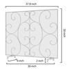 Kingson Single Panel Decorative Fireplace Screen Stand Alone Cover Handcrafted