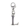 Initial Letter L Alphabet Sterling Silver Clip-On Charm - for