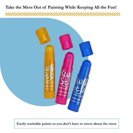 The Pencil Grip Kwik Stix Metalix Paint Pens, Metallic Tempera Paint Pens, Super Quick Drying, 6 Count - TPG-613