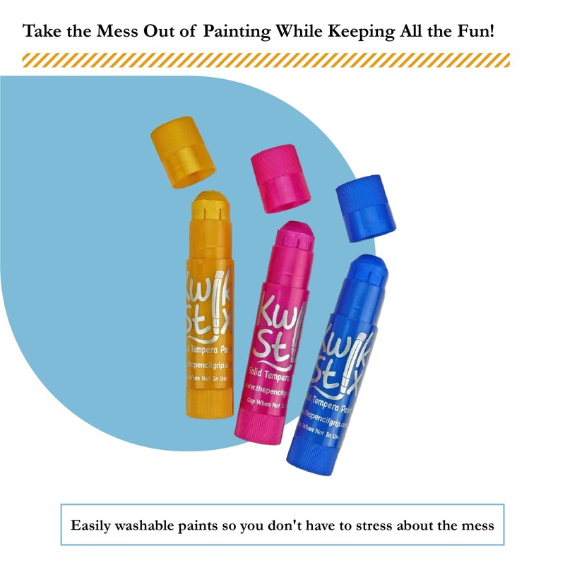 The Pencil Grip Kwik Stix Metalix Paint Pens, Metallic Tempera