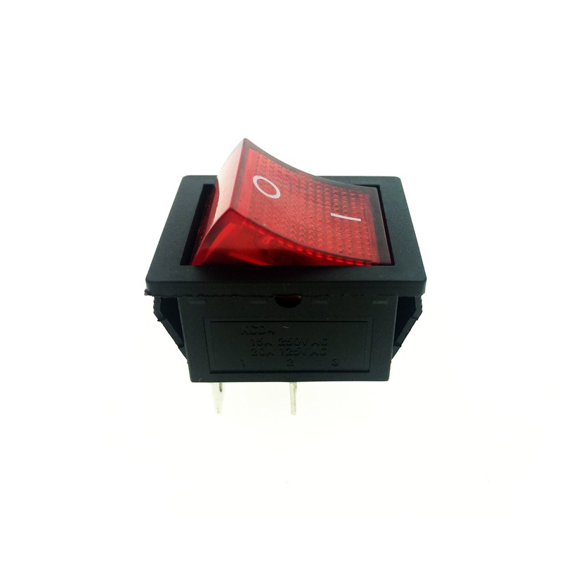 Red Light 4 Pin DPST ON/Off Snap in Rocker Switch