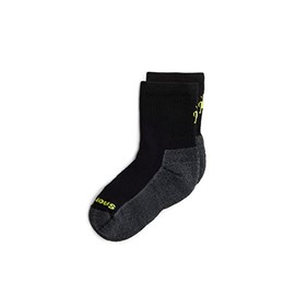 Smartwool Kids' Hike Full Cushion Crew Socks Multipack, Black, Large