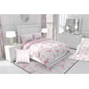 Erosebridal Cute Pink Bow Twin Bedding Set for Girls,Ribbon Bow