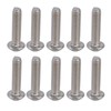 100Pcs Button Head Socket Caps Screws M4 Galvanized Steel for